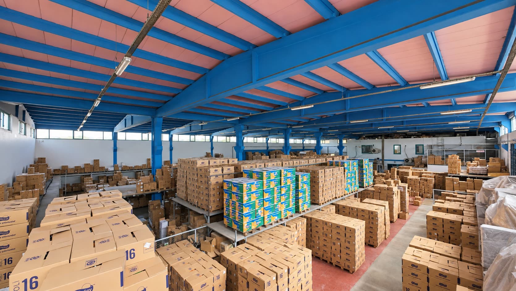Depo asma kat ve stok alanı